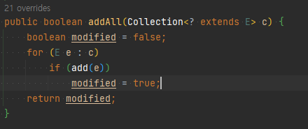 addAll()